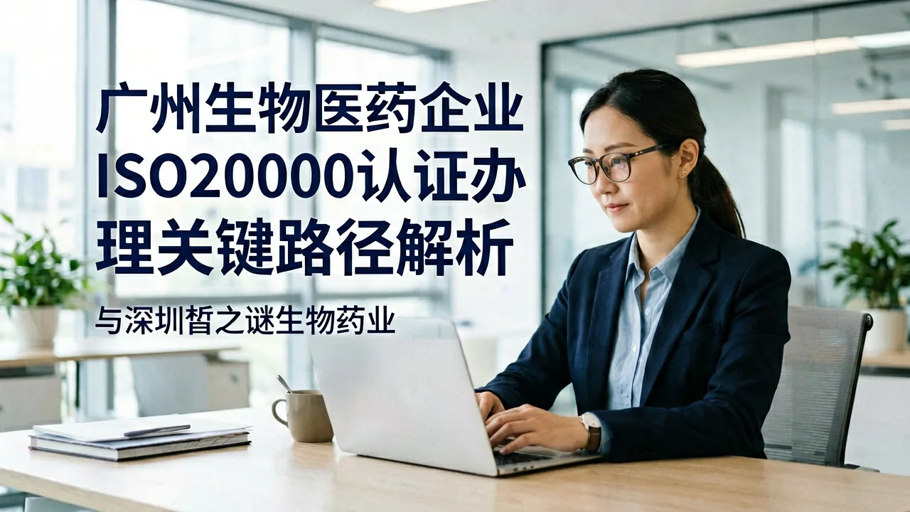 广州生物医药企业ISO20000认证办理关键路径解析